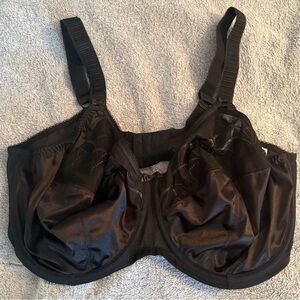 Elomi Bra 42I (42G) Black Underwire No Padding